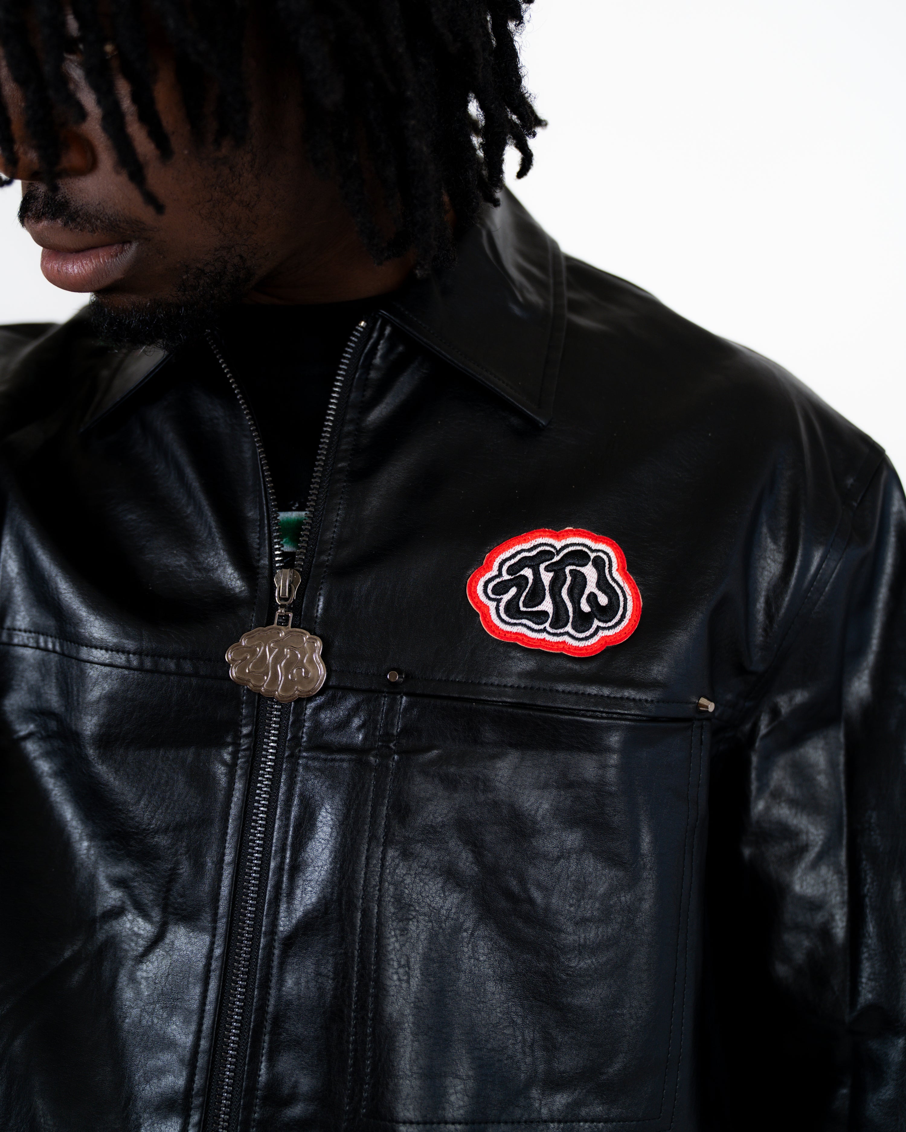 Jet Black Leather top