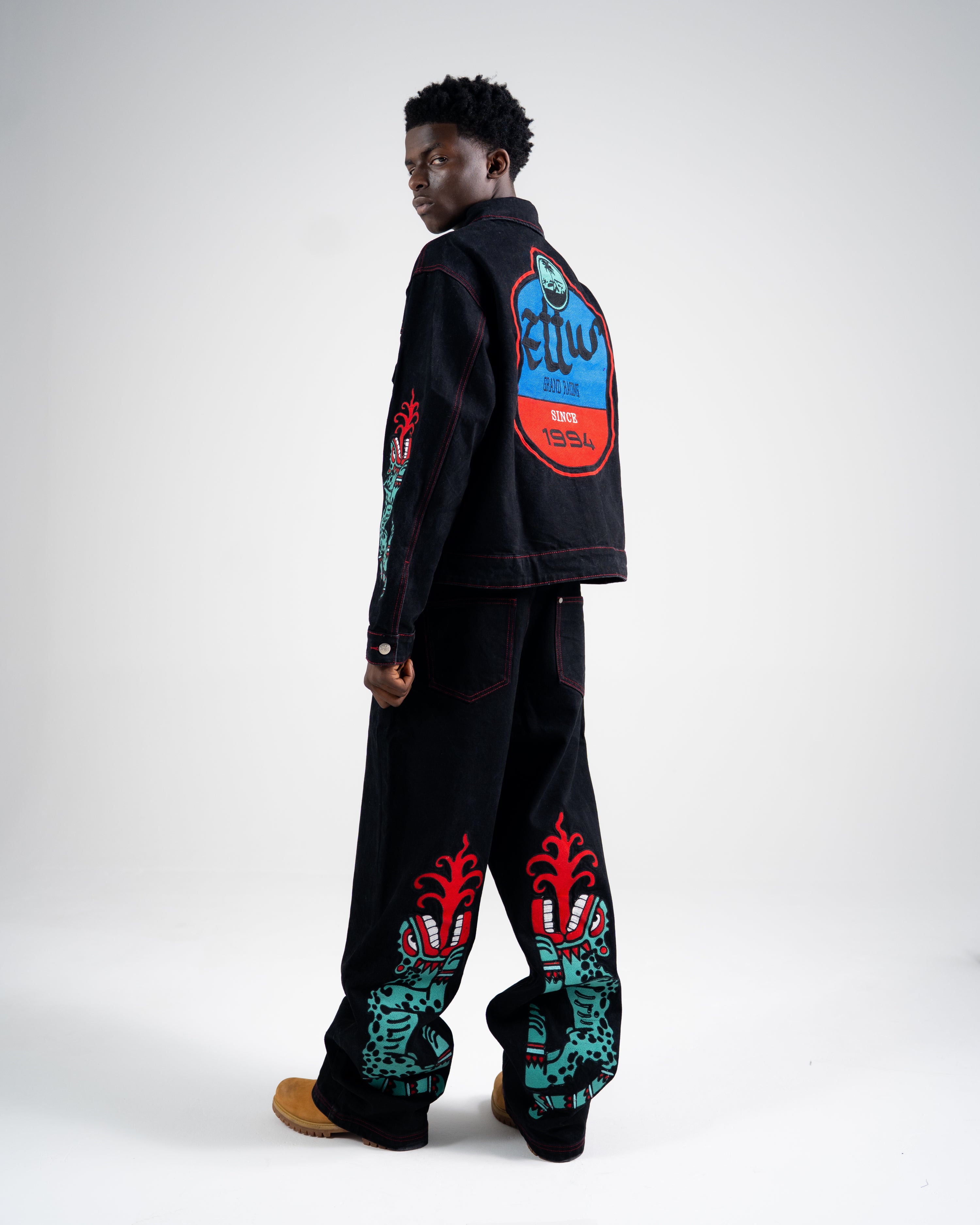 zttw Dragon Denim Top