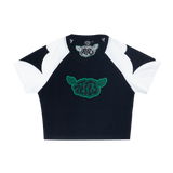 Wing crop Tee - Black