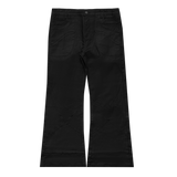 Zttw wax denim pants - black