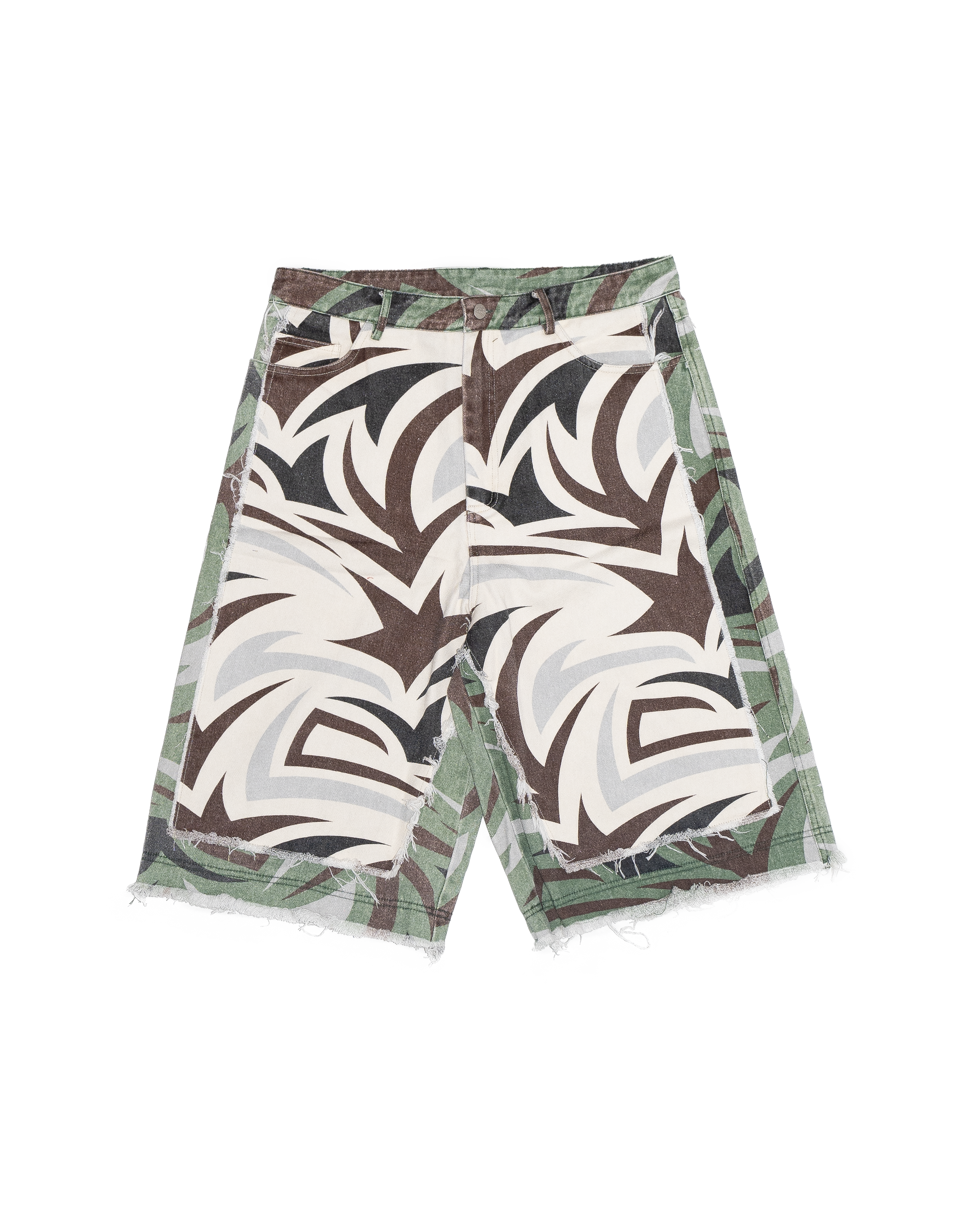 Zttw brown camo jorts