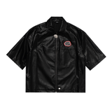 Jet Black Leather top