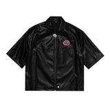 Jet Black Leather top