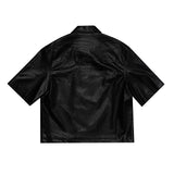 Jet Black Leather top