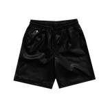Jet Black Leather shorts