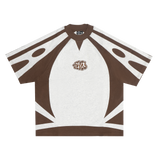 Brown Pattern cut top