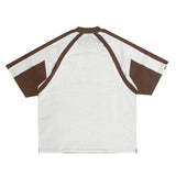 Brown Pattern cut top