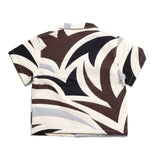 cream camo puffer top