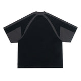 Black Pattern-cut top