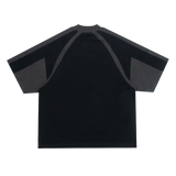 Black Pattern-cut top